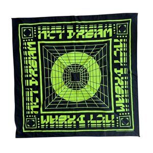NCT Dream 2023 Tour Dream Show 2‎ Bandana Official Merch Black Green Futuristic
